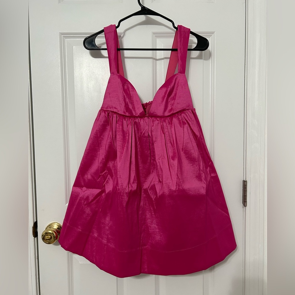 For love and lemons Selena mini dress in hot pink